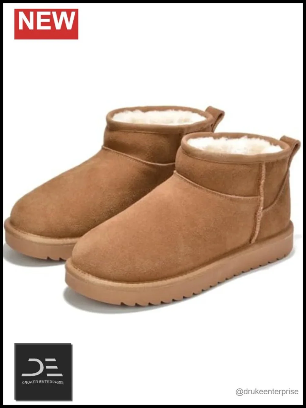 Genuine Leather Ankle Boots for Women Water Resistant Winter Booties
